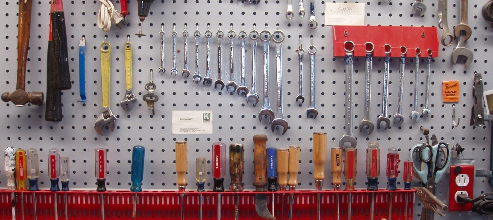Tip #6 To Organize Your Garage: Use Pegboards To Organize & Store Your Tools